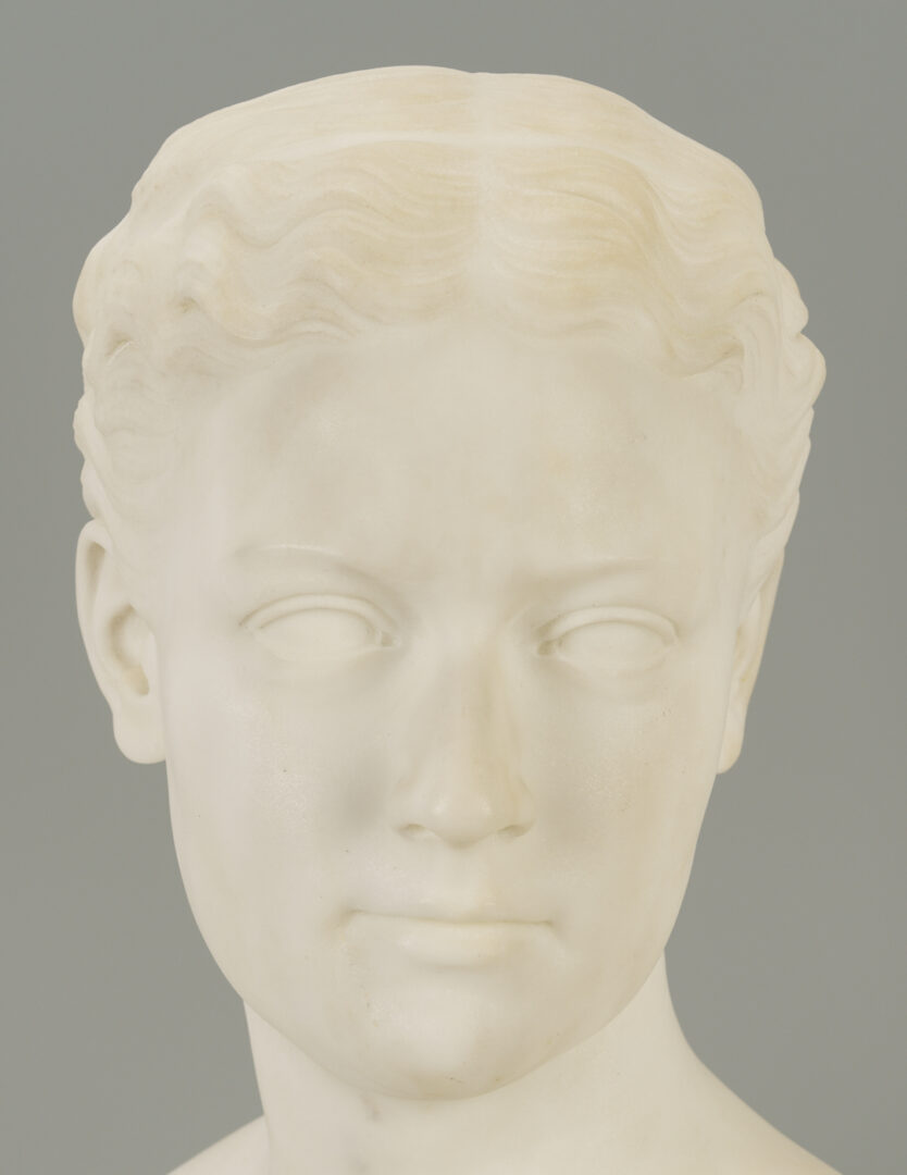 Lot 196: William Henry Rinehart Classical Marble Bust