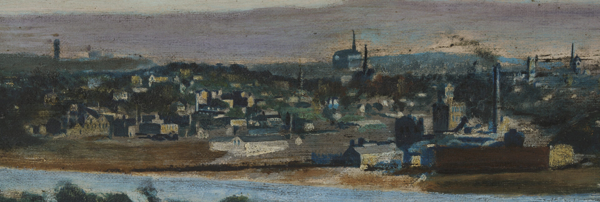 Lot 200: S.L. Owens Chattanooga Panoramic Painting, c. 1900