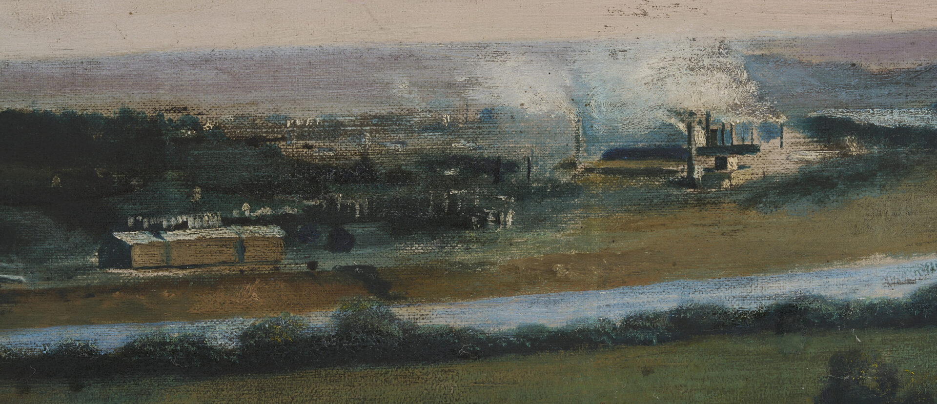 Lot 200: S.L. Owens Chattanooga Panoramic Painting, c. 1900