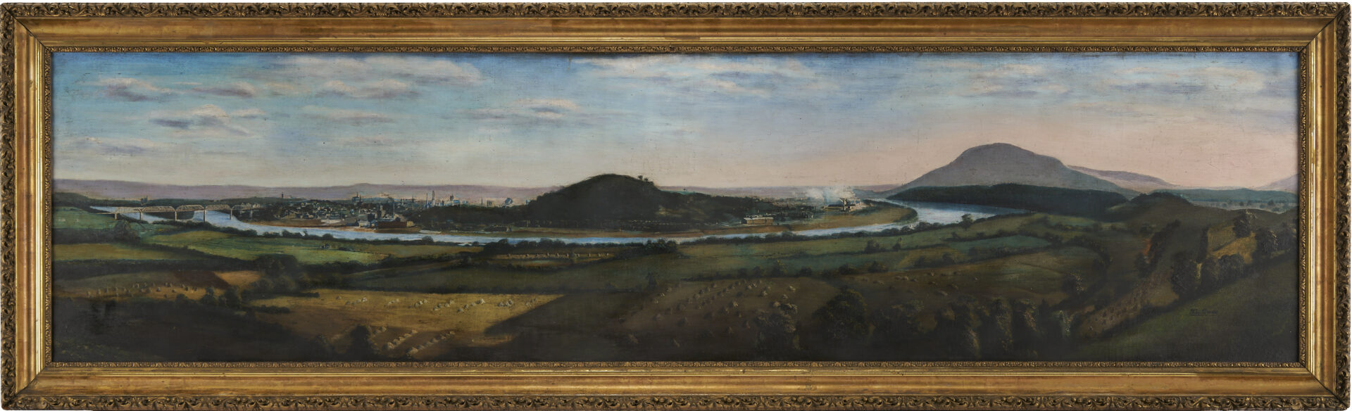 Lot 200: S.L. Owens Chattanooga Panoramic Painting, c. 1900