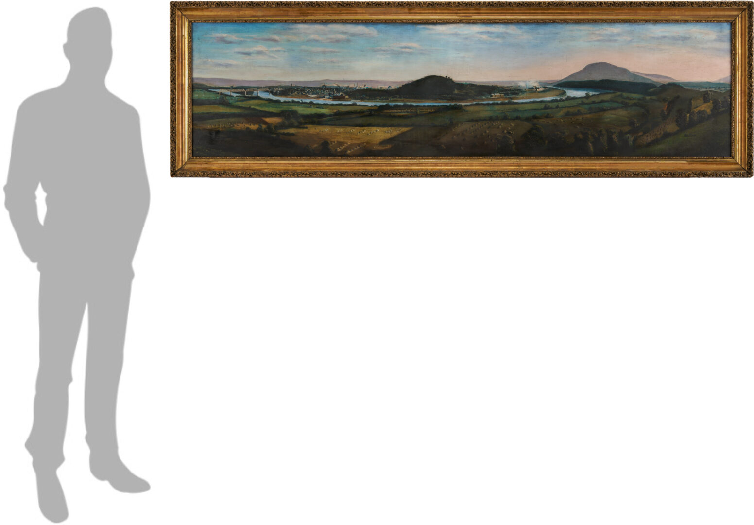Lot 200: S.L. Owens Chattanooga Panoramic Painting, c. 1900