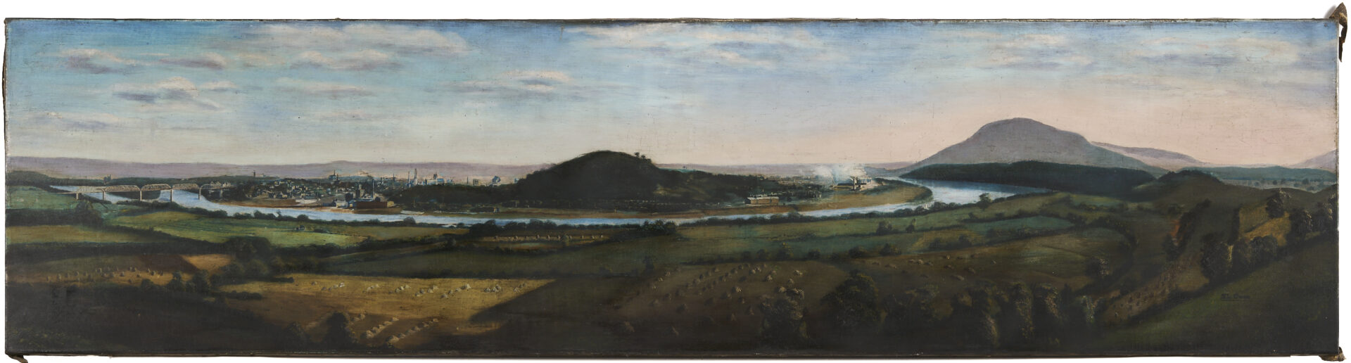 Lot 200: S.L. Owens Chattanooga Panoramic Painting, c. 1900