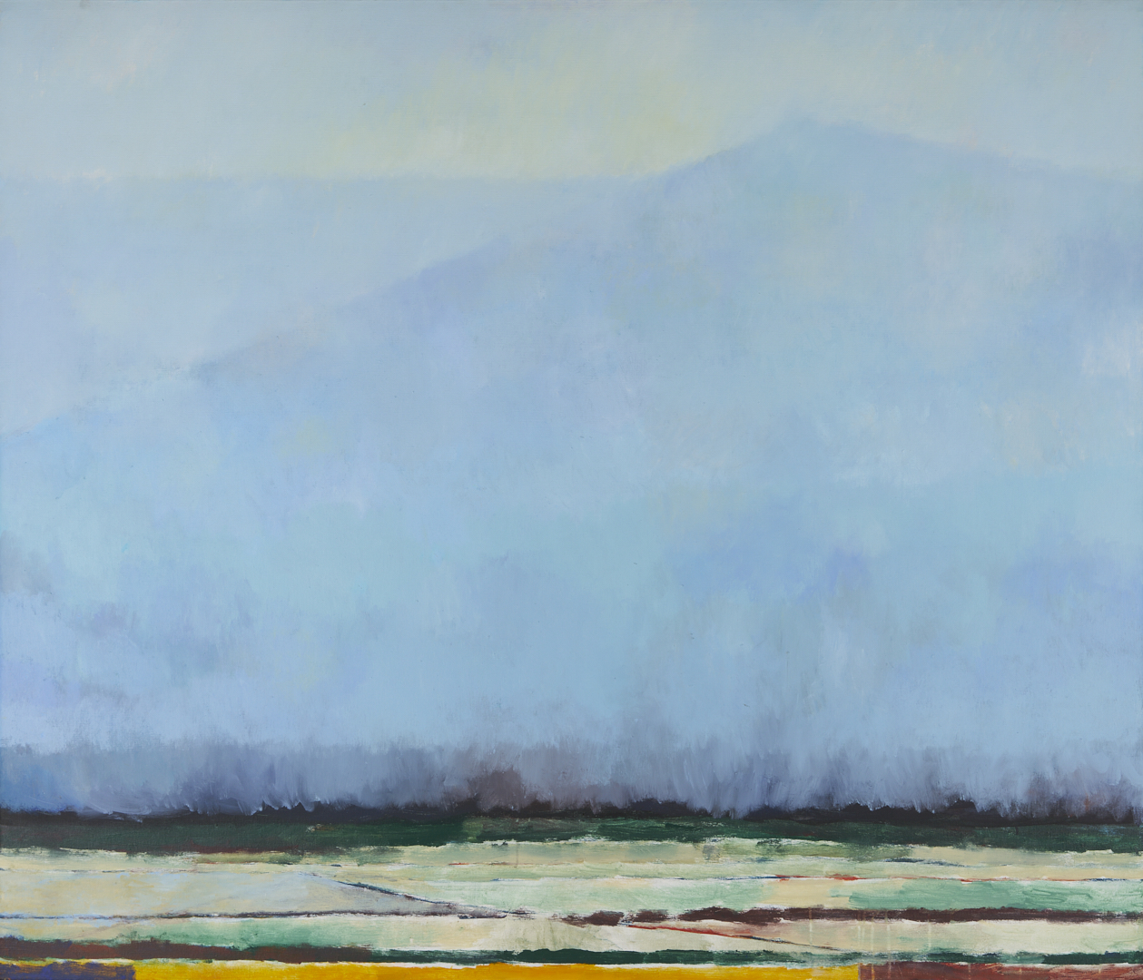 Lot 203: Large Joanna Higgs Ross Smoky Mountain Landscape Painting, Cades Cove No. 8