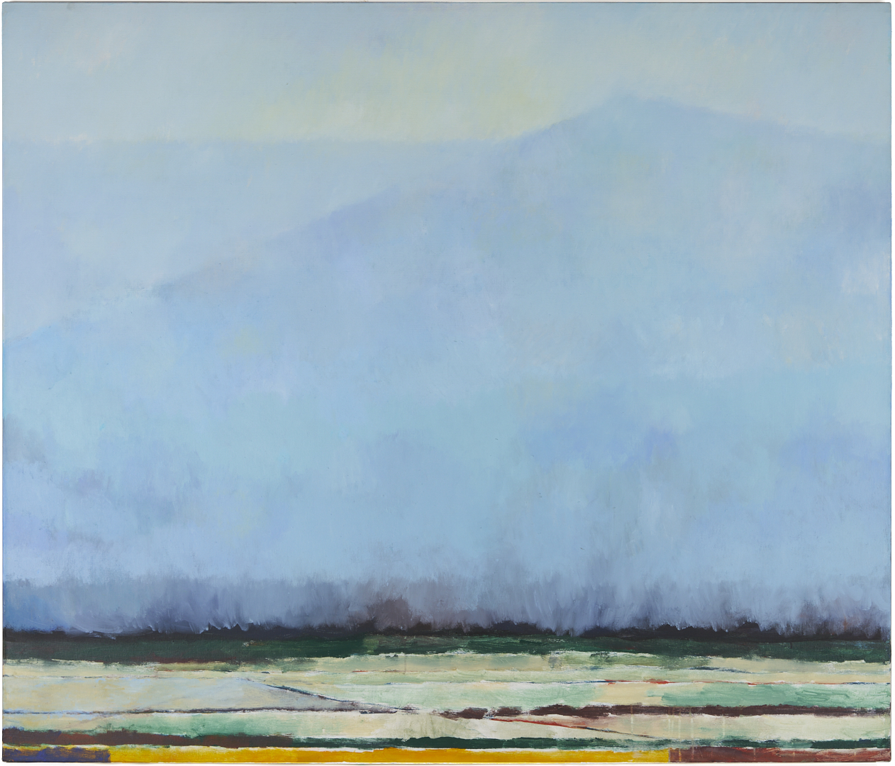 Lot 203: Large Joanna Higgs Ross Smoky Mountain Landscape Painting, Cades Cove No. 8