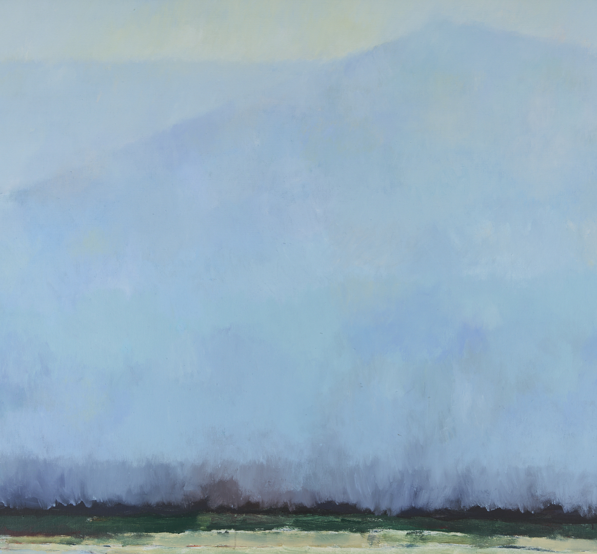 Lot 203: Large Joanna Higgs Ross Smoky Mountain Landscape Painting, Cades Cove No. 8