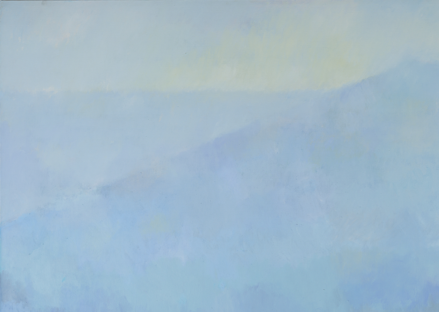 Lot 203: Large Joanna Higgs Ross Smoky Mountain Landscape Painting, Cades Cove No. 8