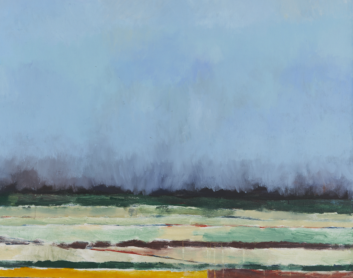 Lot 203: Large Joanna Higgs Ross Smoky Mountain Landscape Painting, Cades Cove No. 8