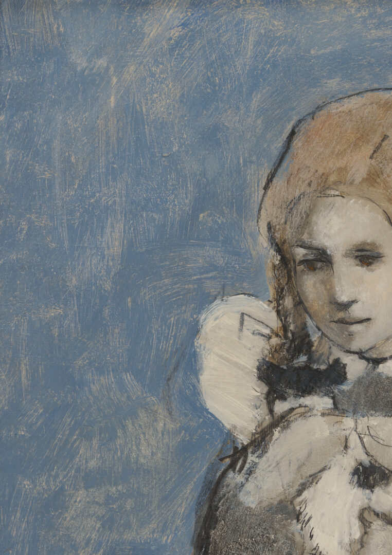 Lot 208: Charles Inzer O/B Portrait of a Girl