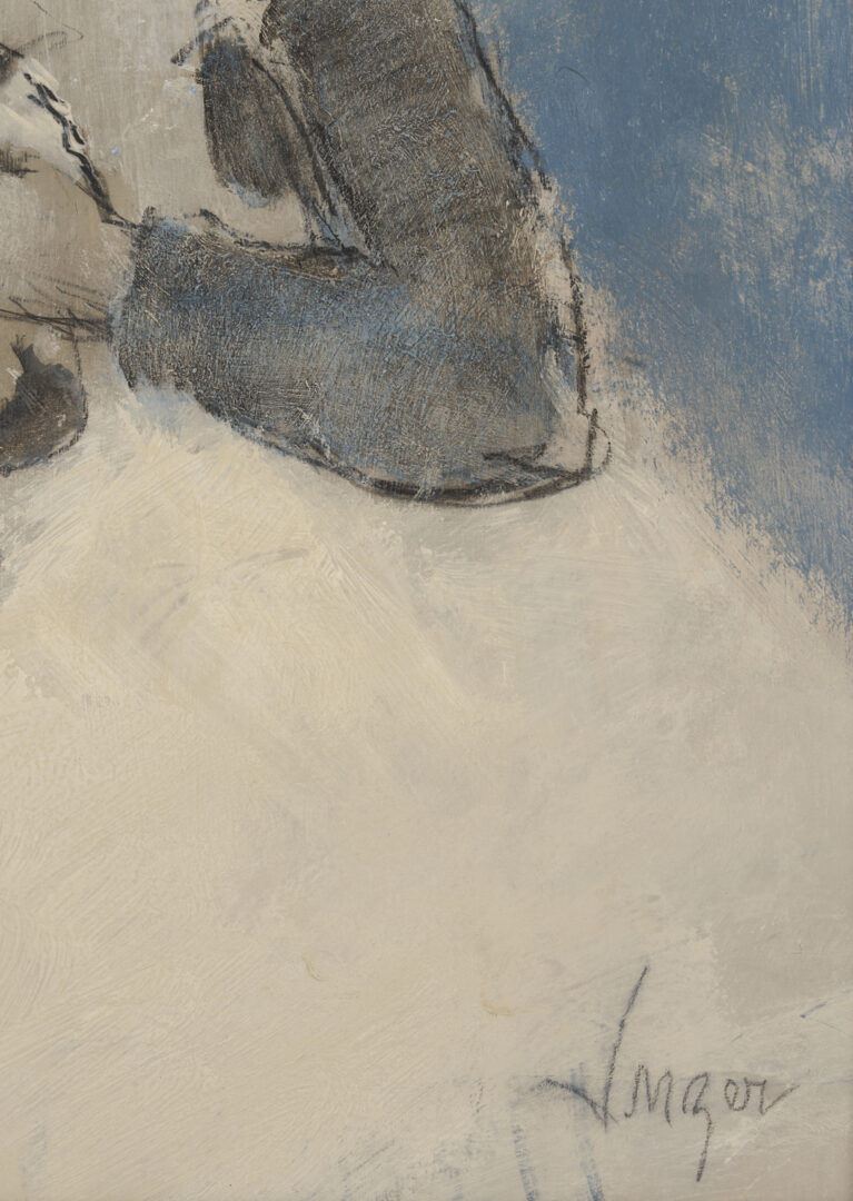 Lot 208: Charles Inzer O/B Portrait of a Girl
