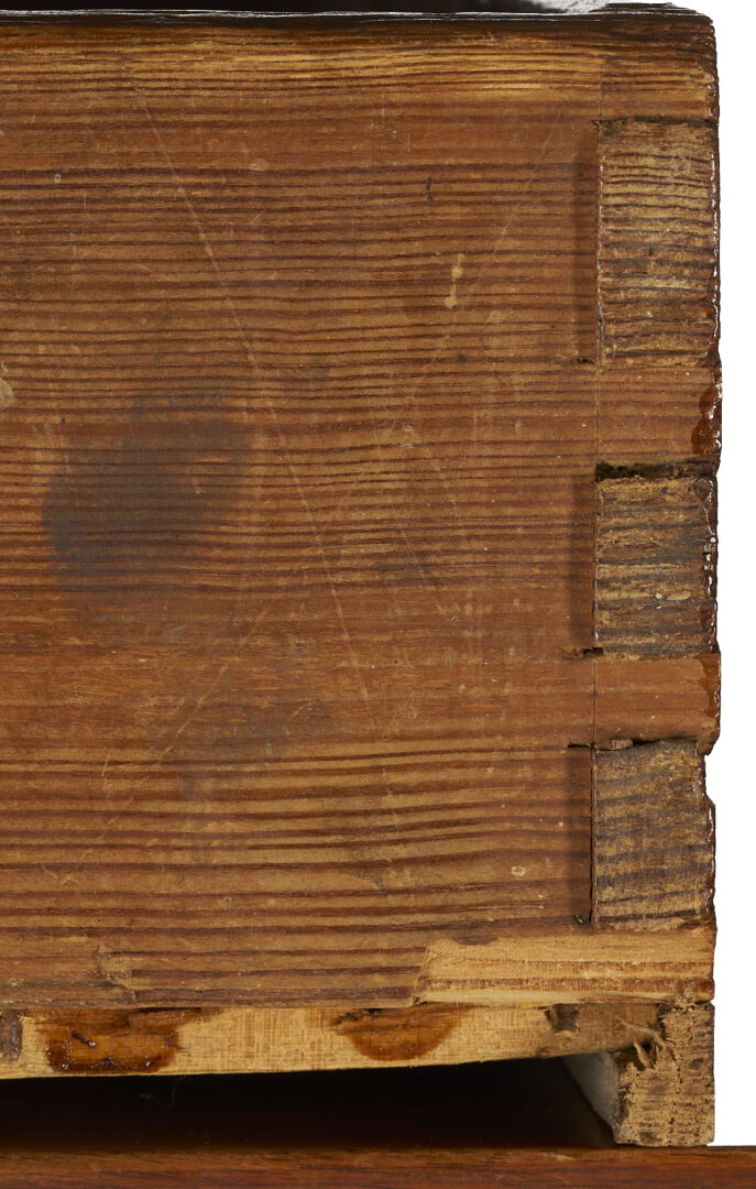 Lot 209: East TN Chippendale Tall Chest, Documented MESDA, Art & Mystery