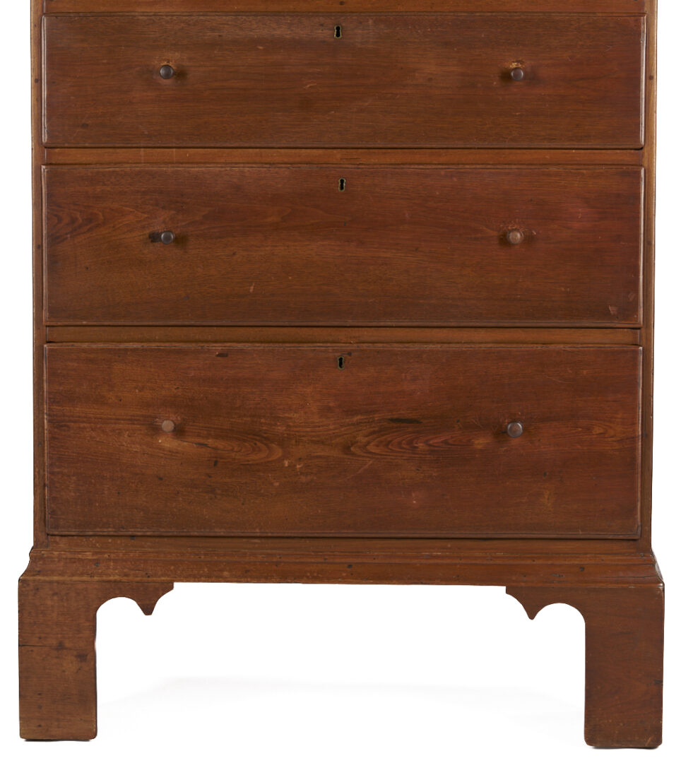 Lot 209: East TN Chippendale Tall Chest, Documented MESDA, Art & Mystery