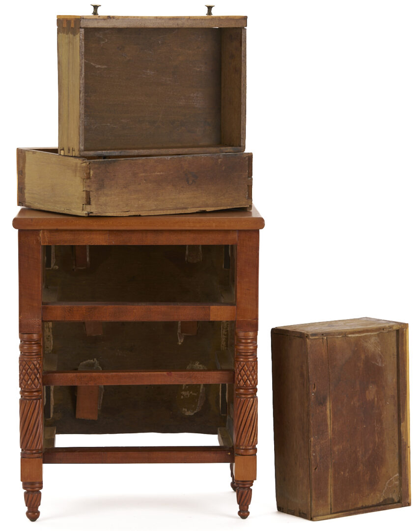 Lot 211: Miniature TN Chest of Drawers, Illus. Art & Mystery of Tennessee Furniture