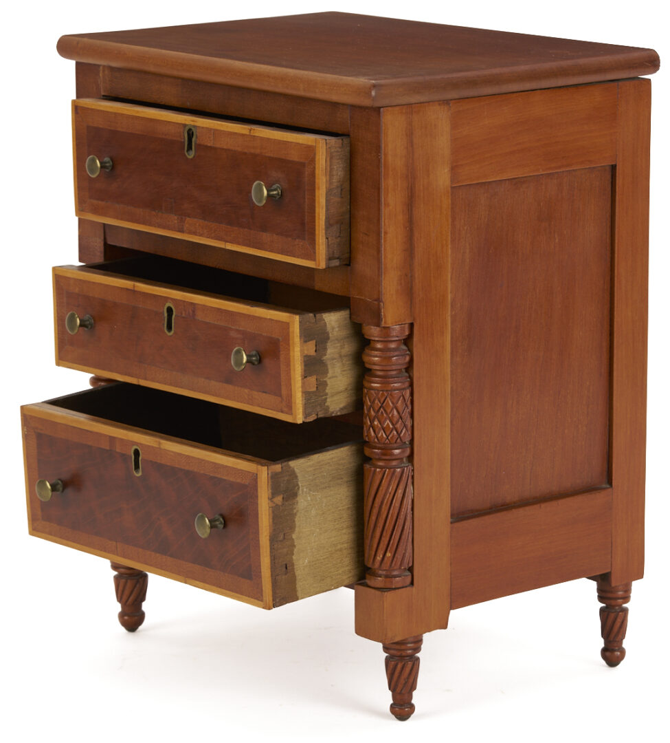 Lot 211: Miniature TN Chest of Drawers, Illus. Art & Mystery of Tennessee Furniture