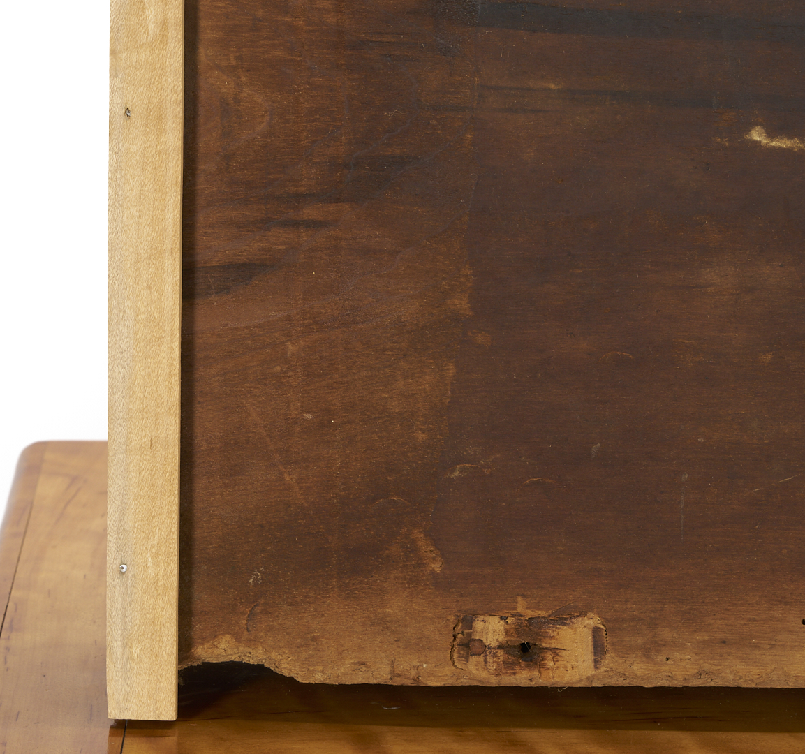 Lot 212: Southern Sheraton Tiger Maple Sugar Chest
