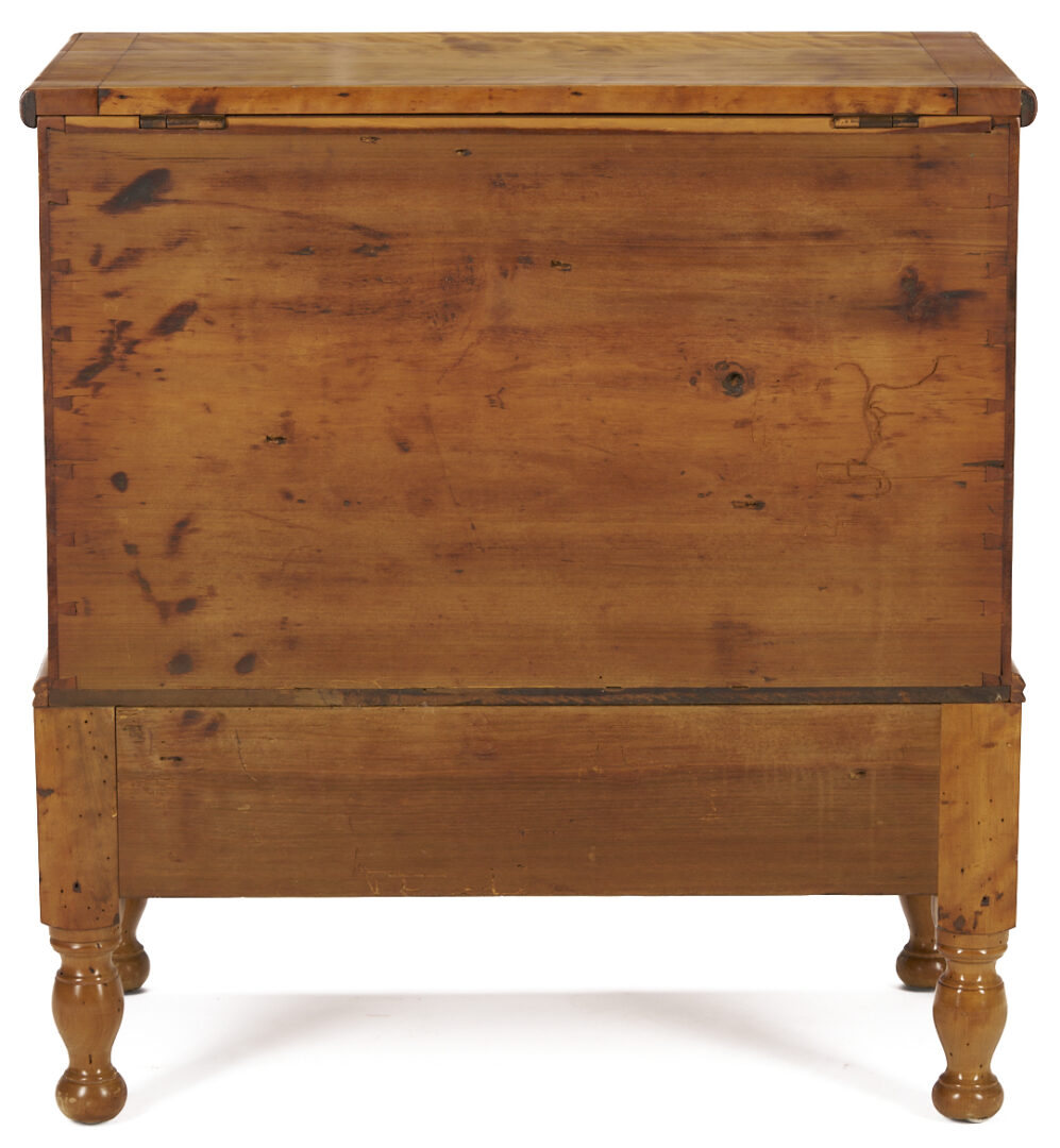 Lot 212: Southern Sheraton Tiger Maple Sugar Chest