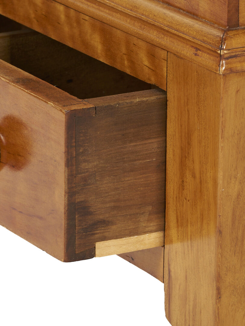 Lot 212: Southern Sheraton Tiger Maple Sugar Chest
