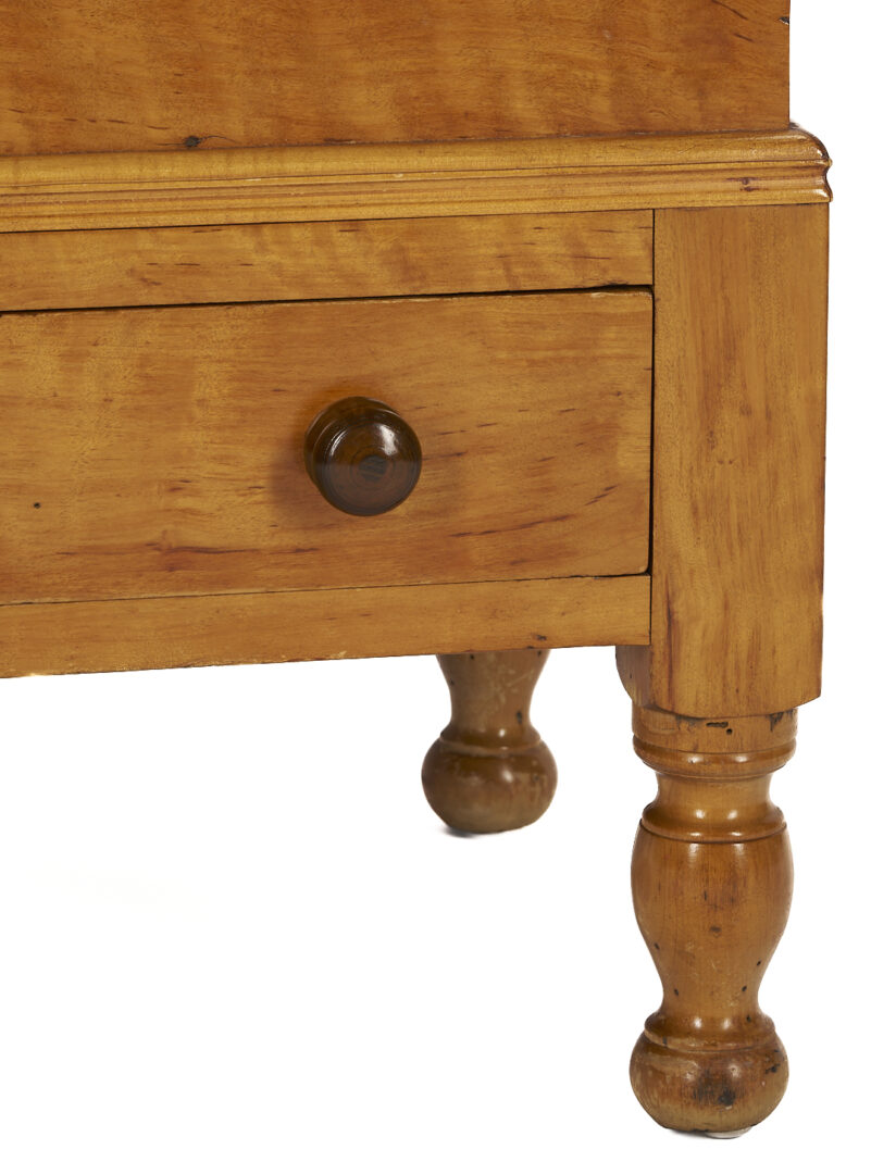 Lot 212: Southern Sheraton Tiger Maple Sugar Chest