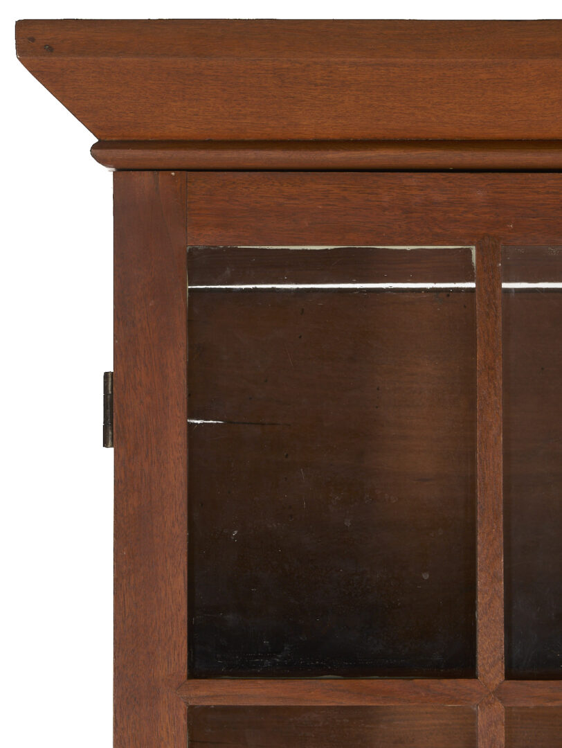 Lot 214: Southern Bookcase with Hepplewhite Inlaid Chest of Drawers