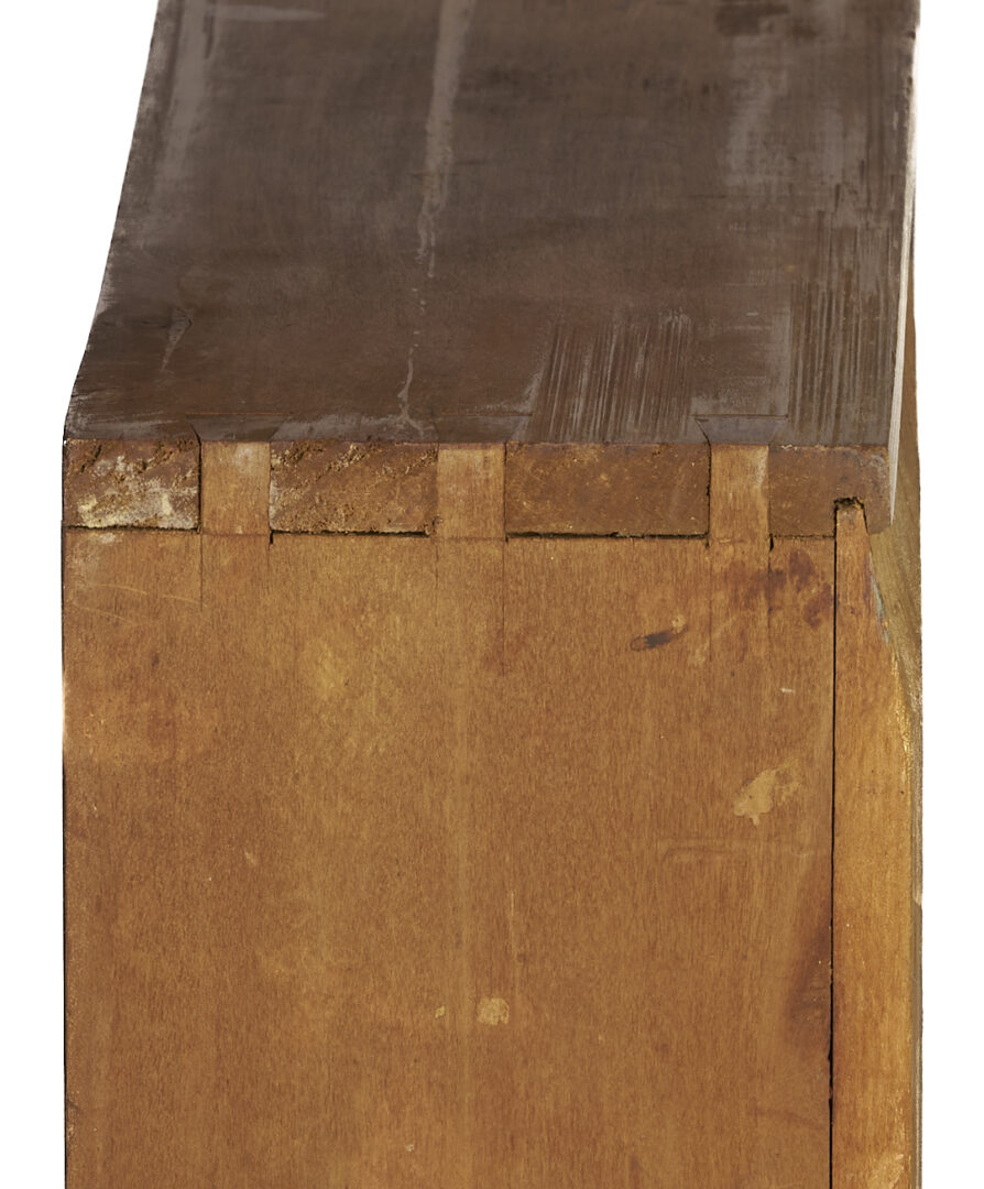Lot 214: Southern Bookcase with Hepplewhite Inlaid Chest of Drawers