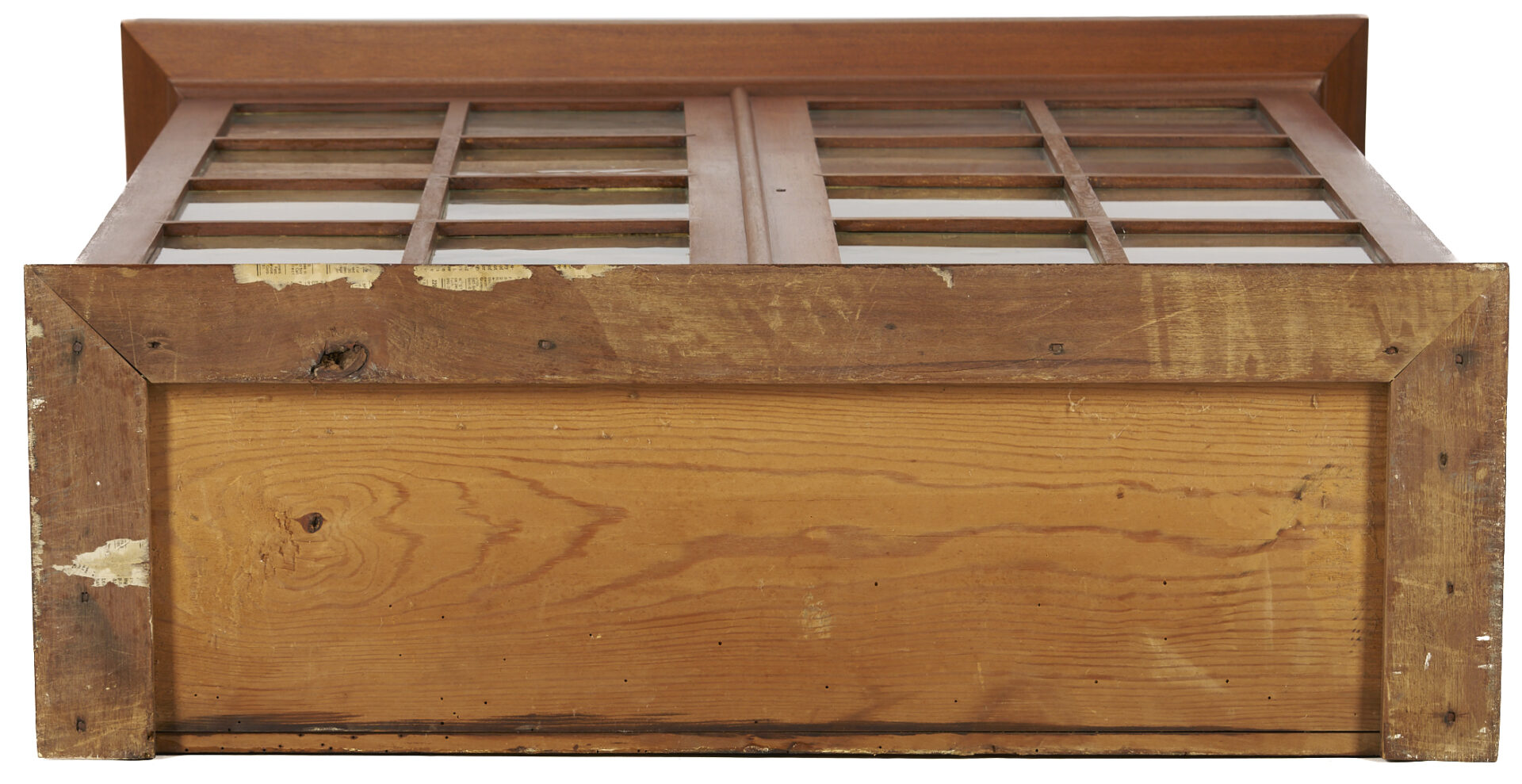 Lot 214: Southern Bookcase with Hepplewhite Inlaid Chest of Drawers