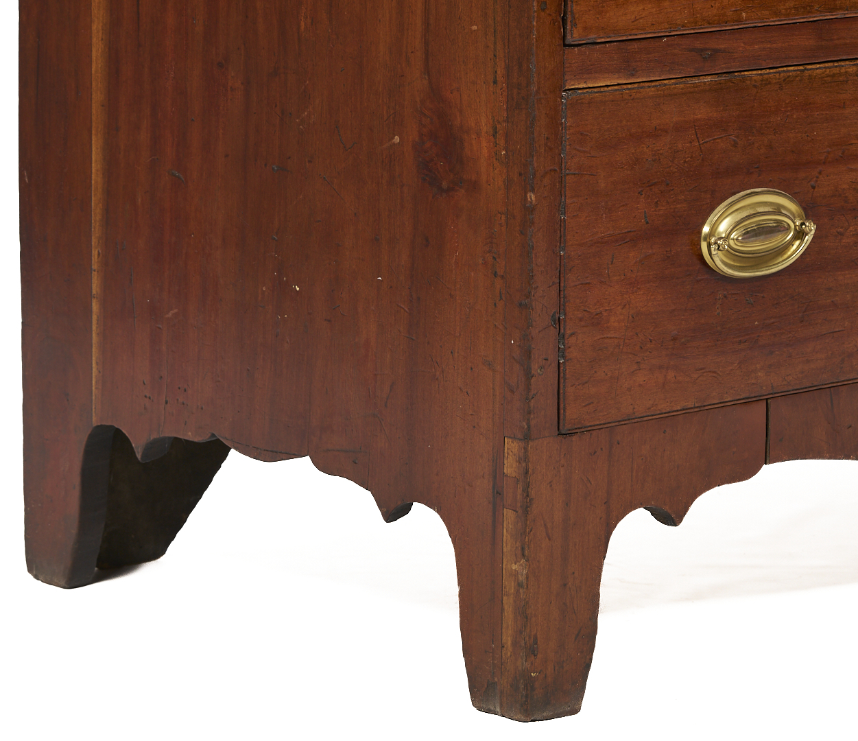 Lot 215: Cherry Hepplewhite Chest of Drawers