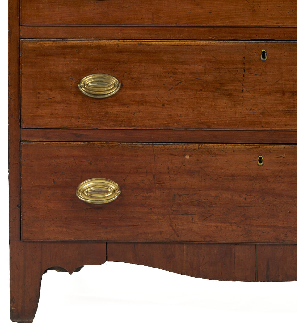Lot 215: Cherry Hepplewhite Chest of Drawers