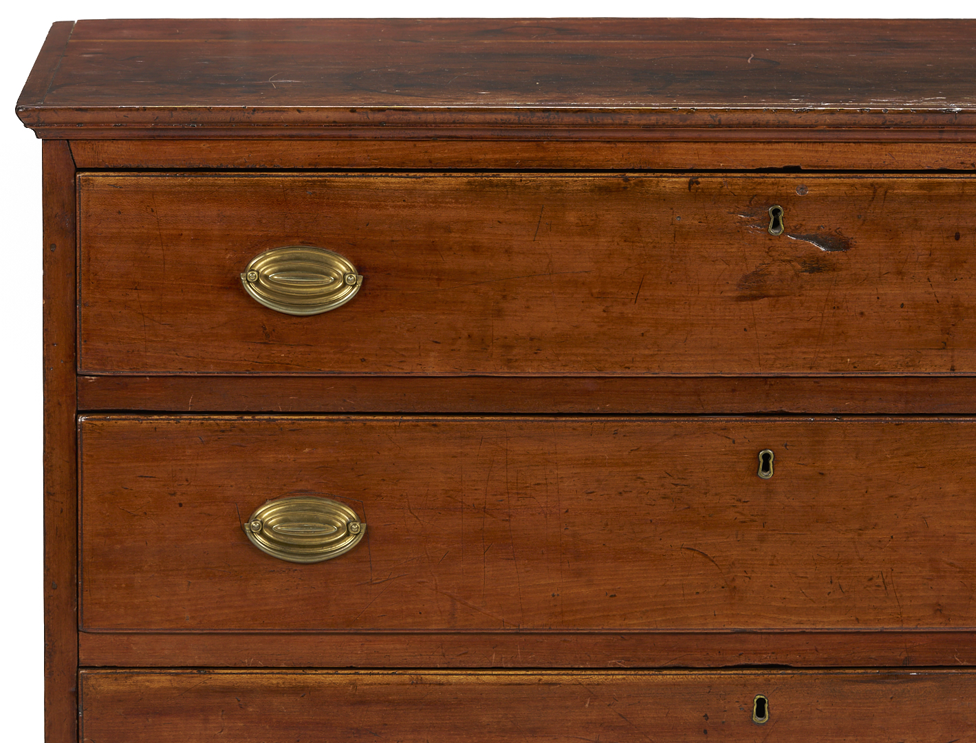 Lot 215: Cherry Hepplewhite Chest of Drawers