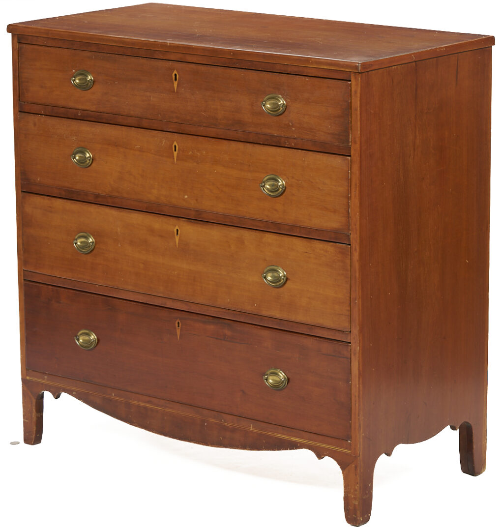 Lot 216: East TN or Greene Co. Chest of Drawers in the Hepplewhite Style