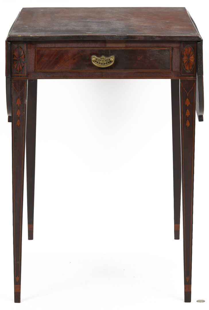 Lot 217: Southern Inlaid Pembroke Table attrib. Charleston
