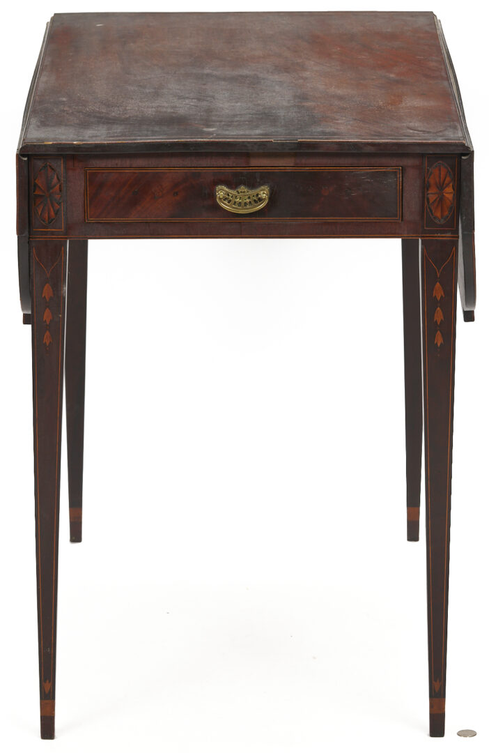 Lot 217: Southern Inlaid Pembroke Table attrib. Charleston