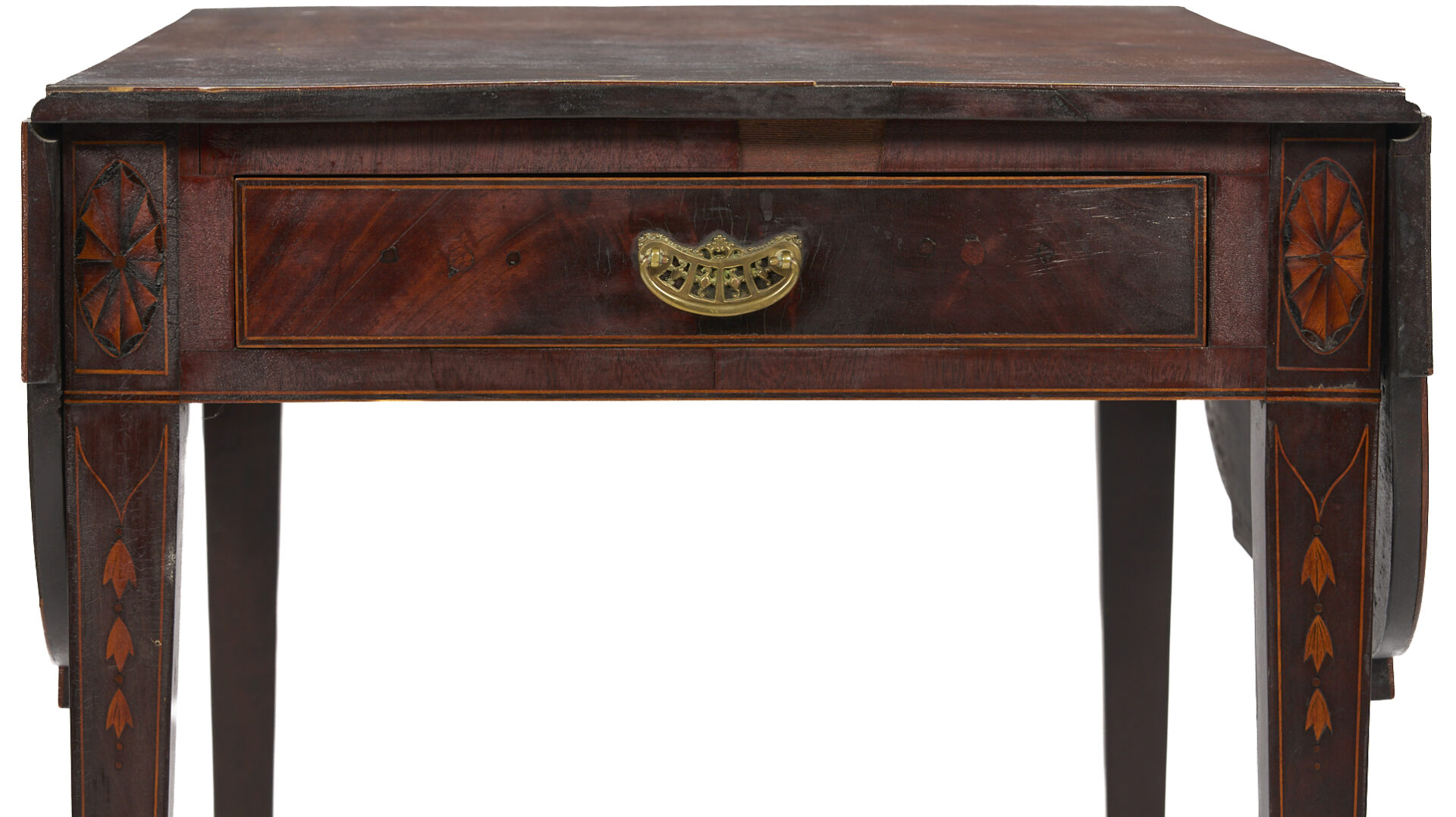 Lot 217: Southern Inlaid Pembroke Table attrib. Charleston