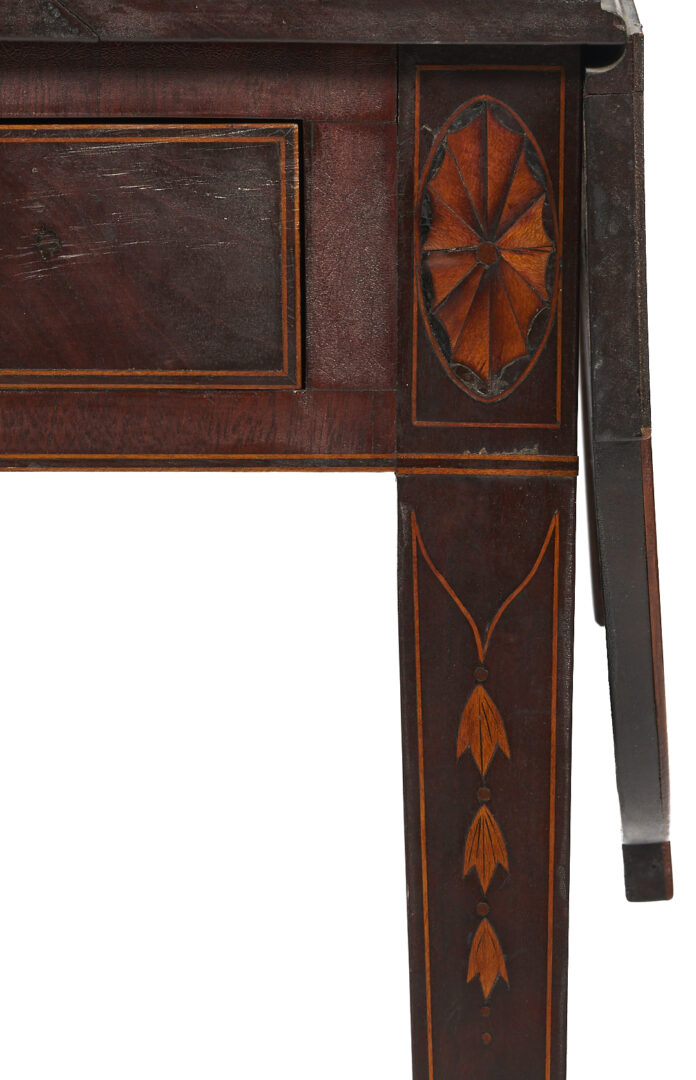 Lot 217: Southern Inlaid Pembroke Table attrib. Charleston