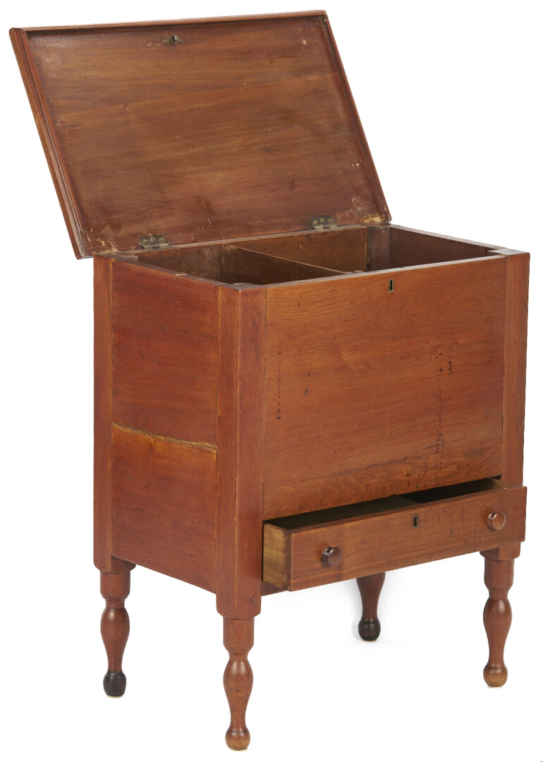 Lot 218: Diminutive Walnut Sugar Chest, Kentucky
