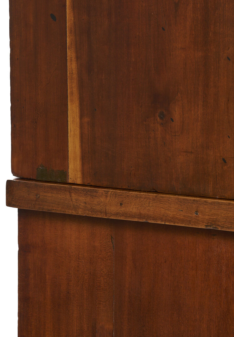 Lot 220: Southern Federal Cherry Butler’s Desk and Bookcase with Inlay, Poss. VA