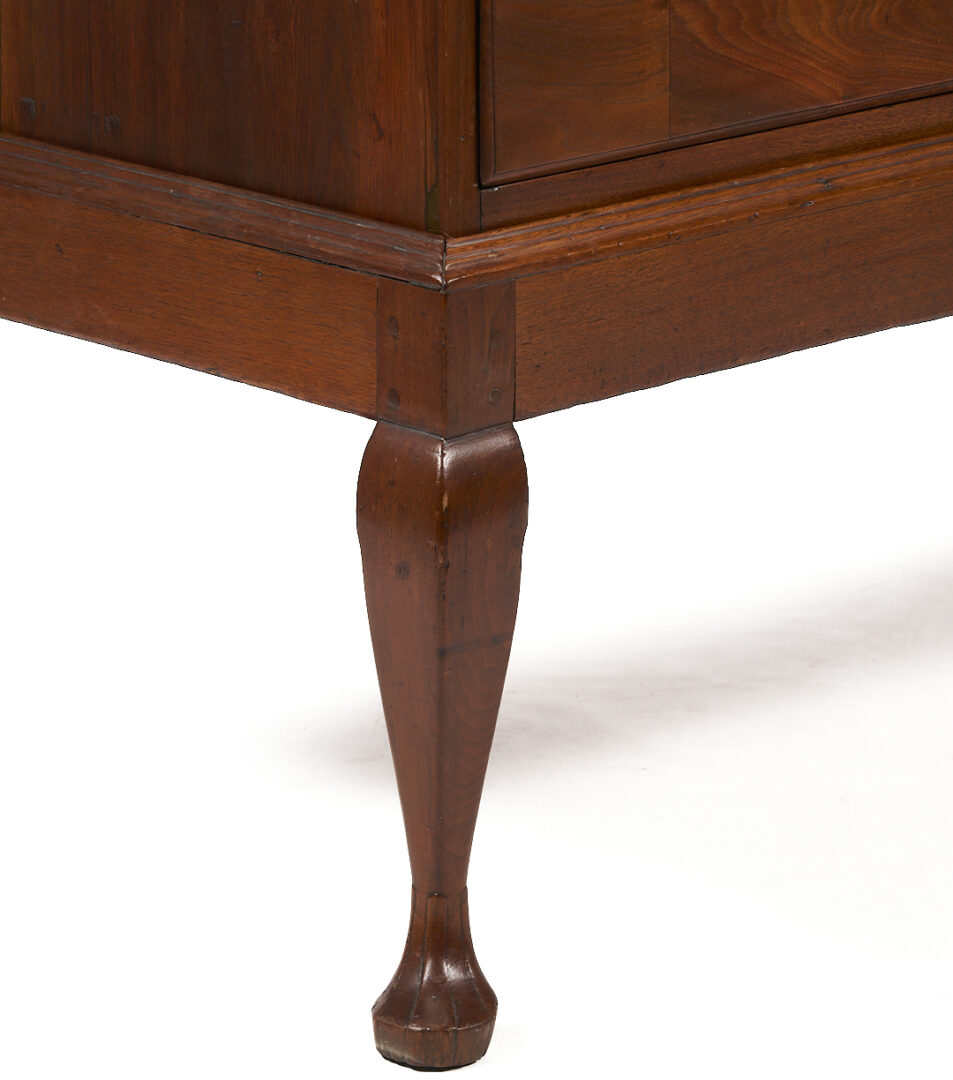 Lot 221: Southern Walnut High Chest on Frame w/ Cabriole Legs, poss. VA