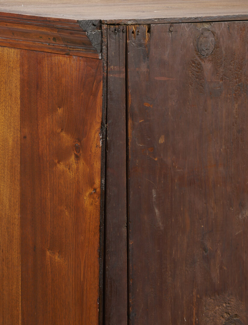 Lot 221: Southern Walnut High Chest on Frame w/ Cabriole Legs, poss. VA