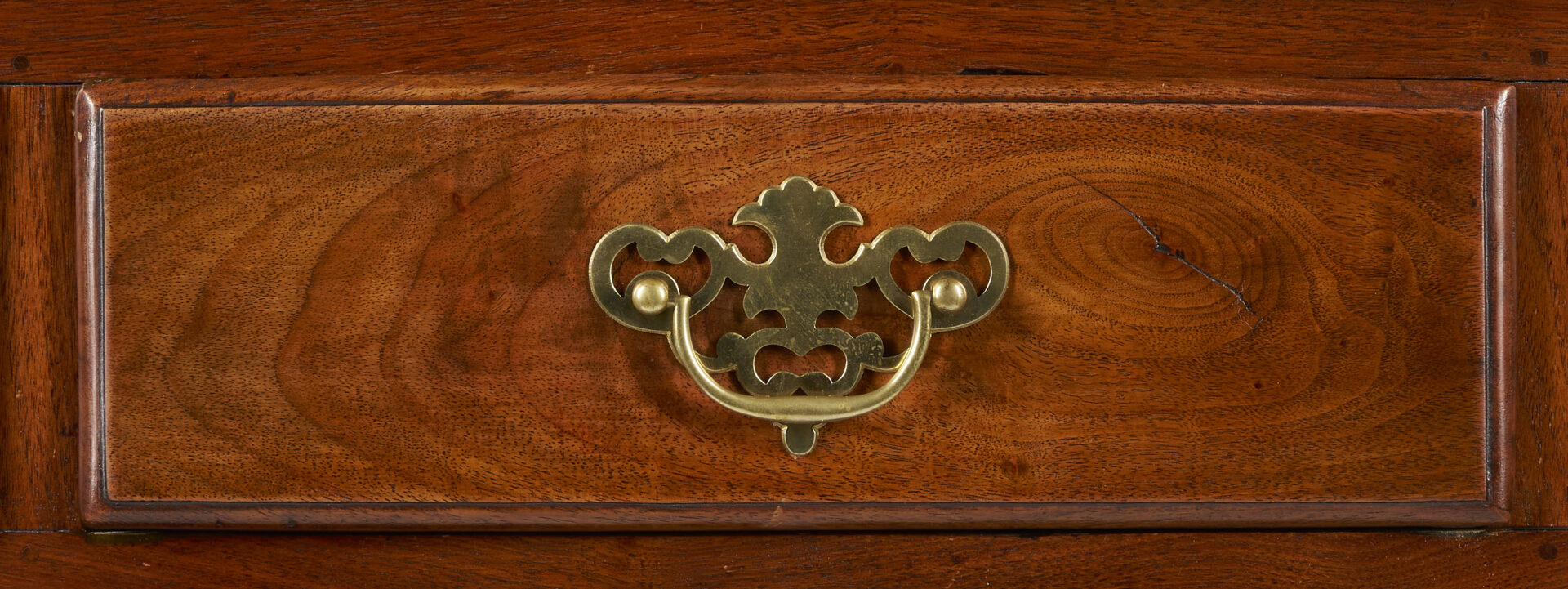 Lot 221: Southern Walnut High Chest on Frame w/ Cabriole Legs, poss. VA