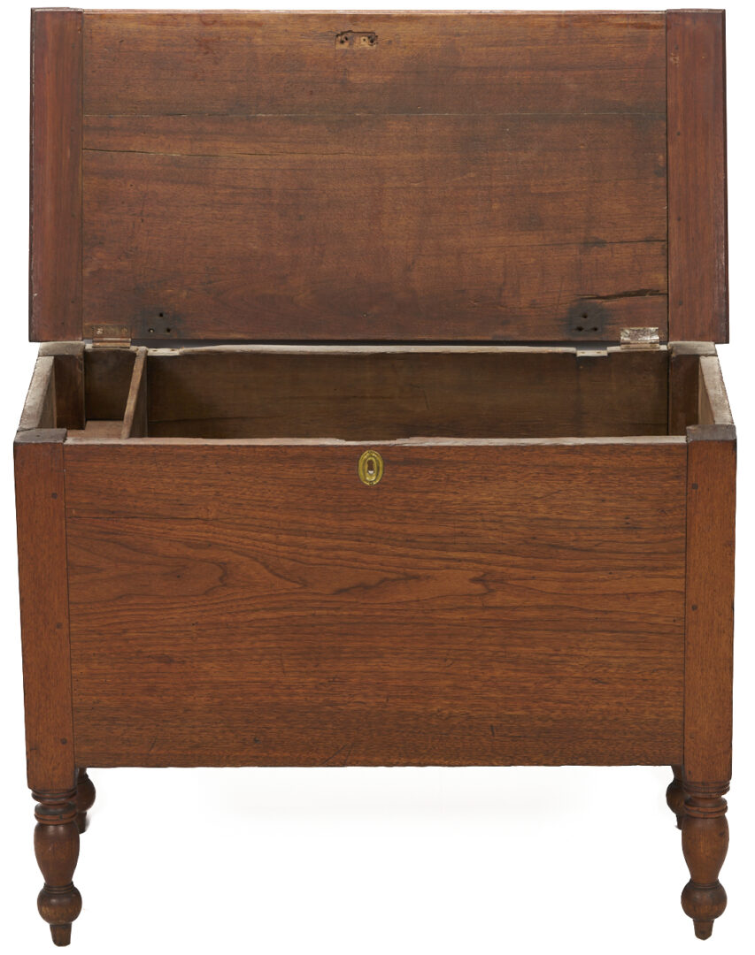 Lot 223: Southern Walnut Sheraton DIminutive Blanket Chest