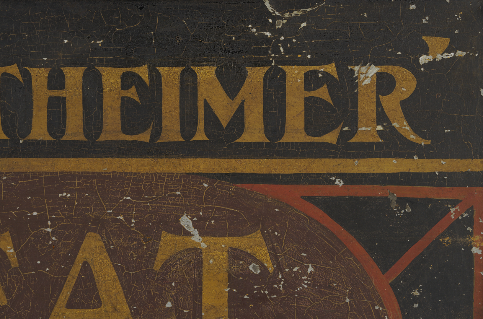Lot 224: Meat Market Double Sided Sign, E. Werthheimer
