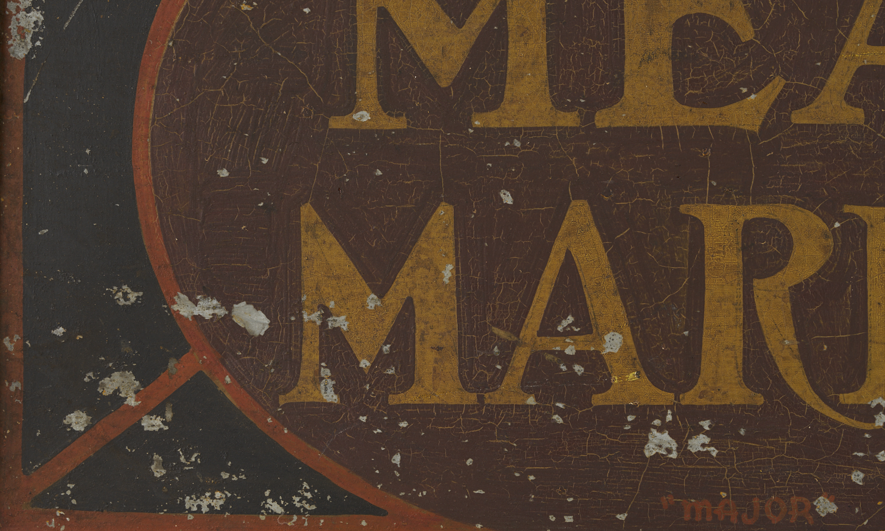 Lot 224: Meat Market Double Sided Sign, E. Werthheimer