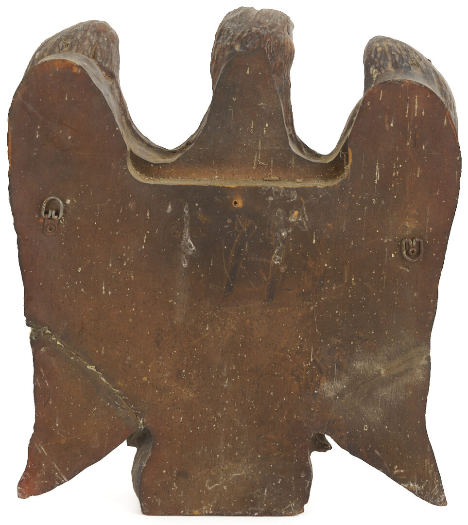 Lot 226: Carved Wooden Eagle with Outspread Wings, poss. Southern