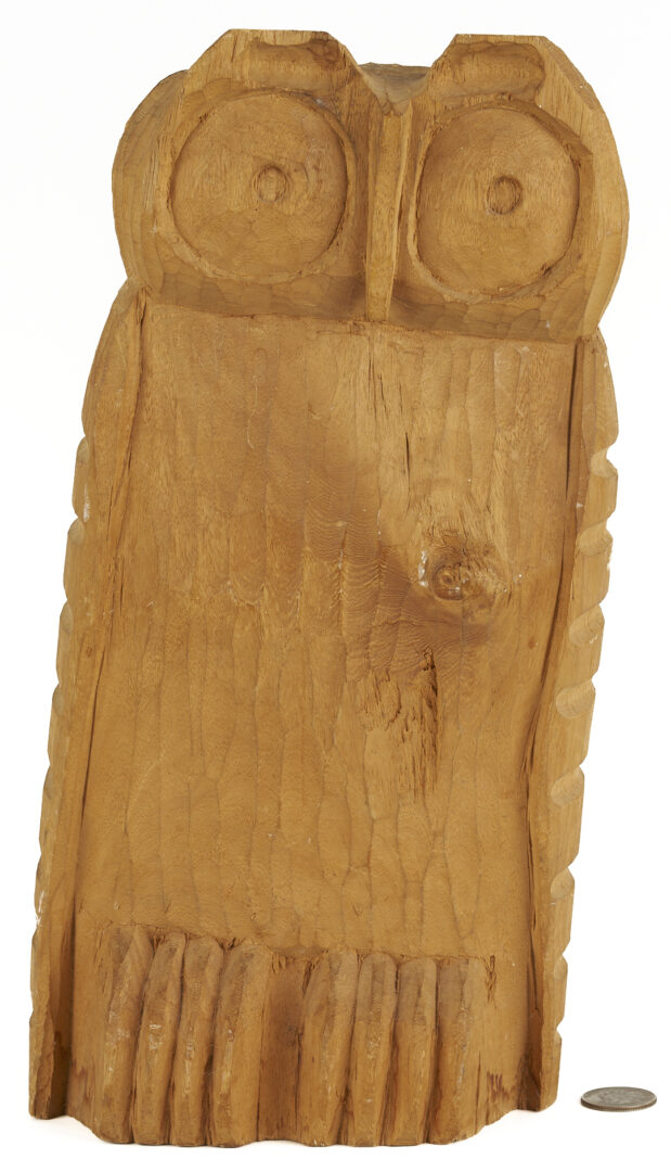 Lot 227: Folk Art Carved Owl