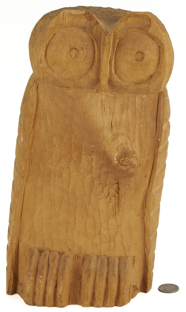 Lot 227: Folk Art Carved Owl