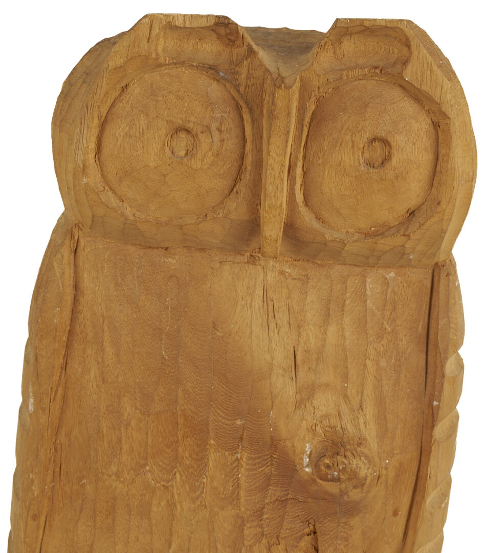 Lot 227: Folk Art Carved Owl