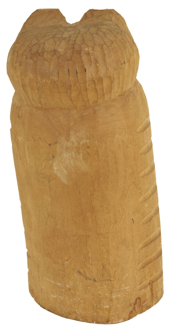 Lot 227: Folk Art Carved Owl