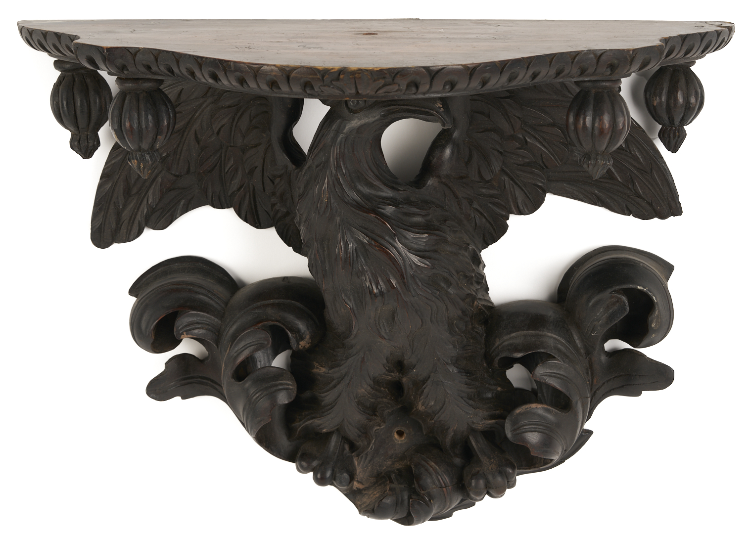 Lot 228: Federal Eagle Mahogany Wall Shelf