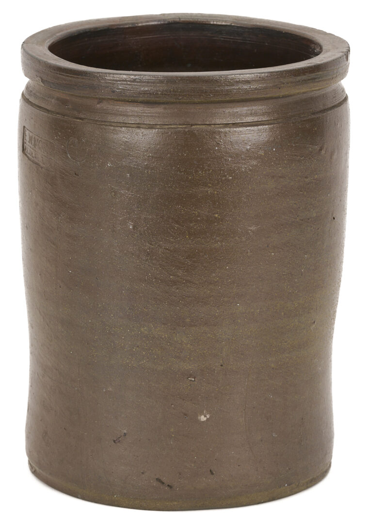 Lot 230: 3 East TN/SW VA Stoneware Jars, incl.Decker & E.W. Mort
