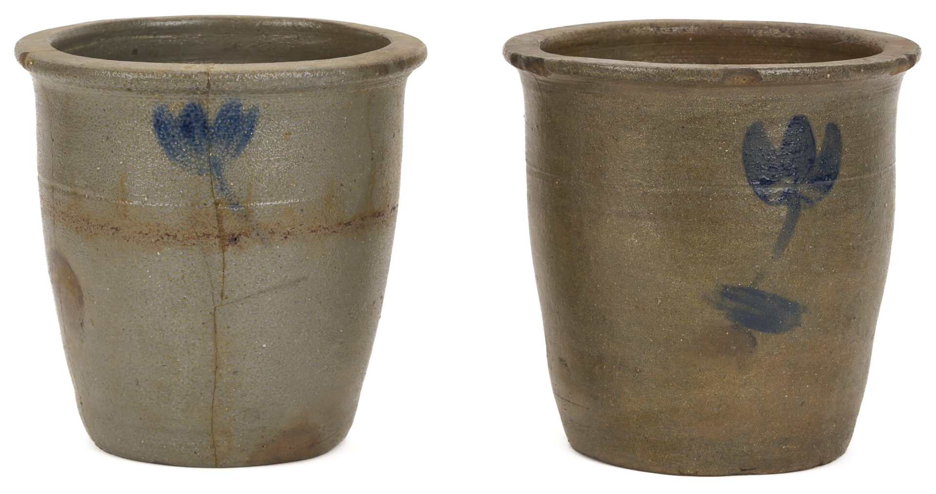 Lot 230: 3 East TN/SW VA Stoneware Jars, incl.Decker & E.W. Mort