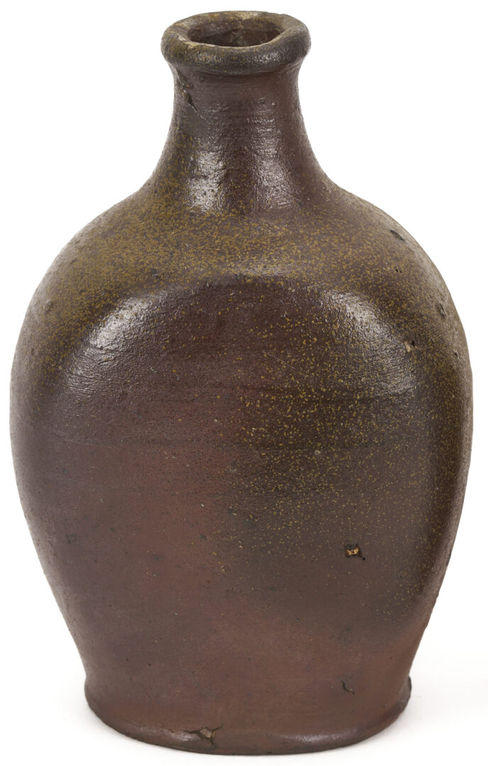 Lot 231: Two TN Minature Stoneware Pottery Forms, Bottle and Jug