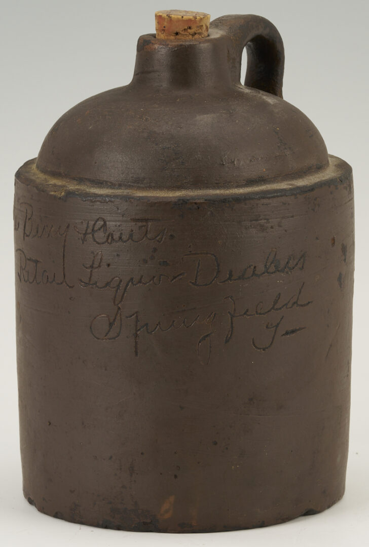Lot 233: 2 Springfield TN Whiskey Jugs, Pitt and DeBerry/Couts